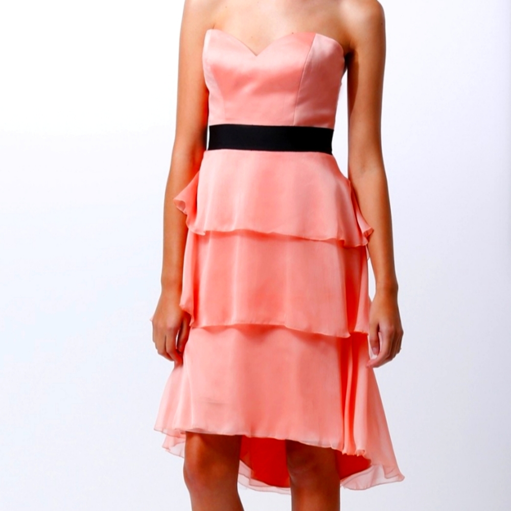 BADGLEY MISCHKA, Melon, NWT, Strapless, Prom, Bridesmaid, Formal Gown